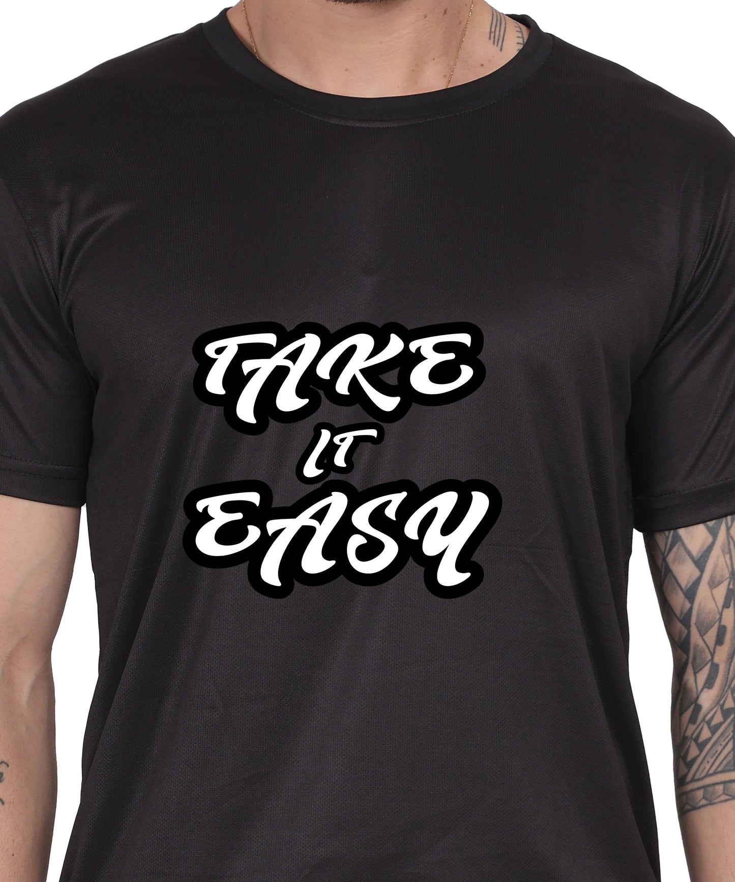 Generic Military Quote T-Shirt, Black Cotton, Short Sleeve, Regular Fit, Graphic Print, Crew Neck