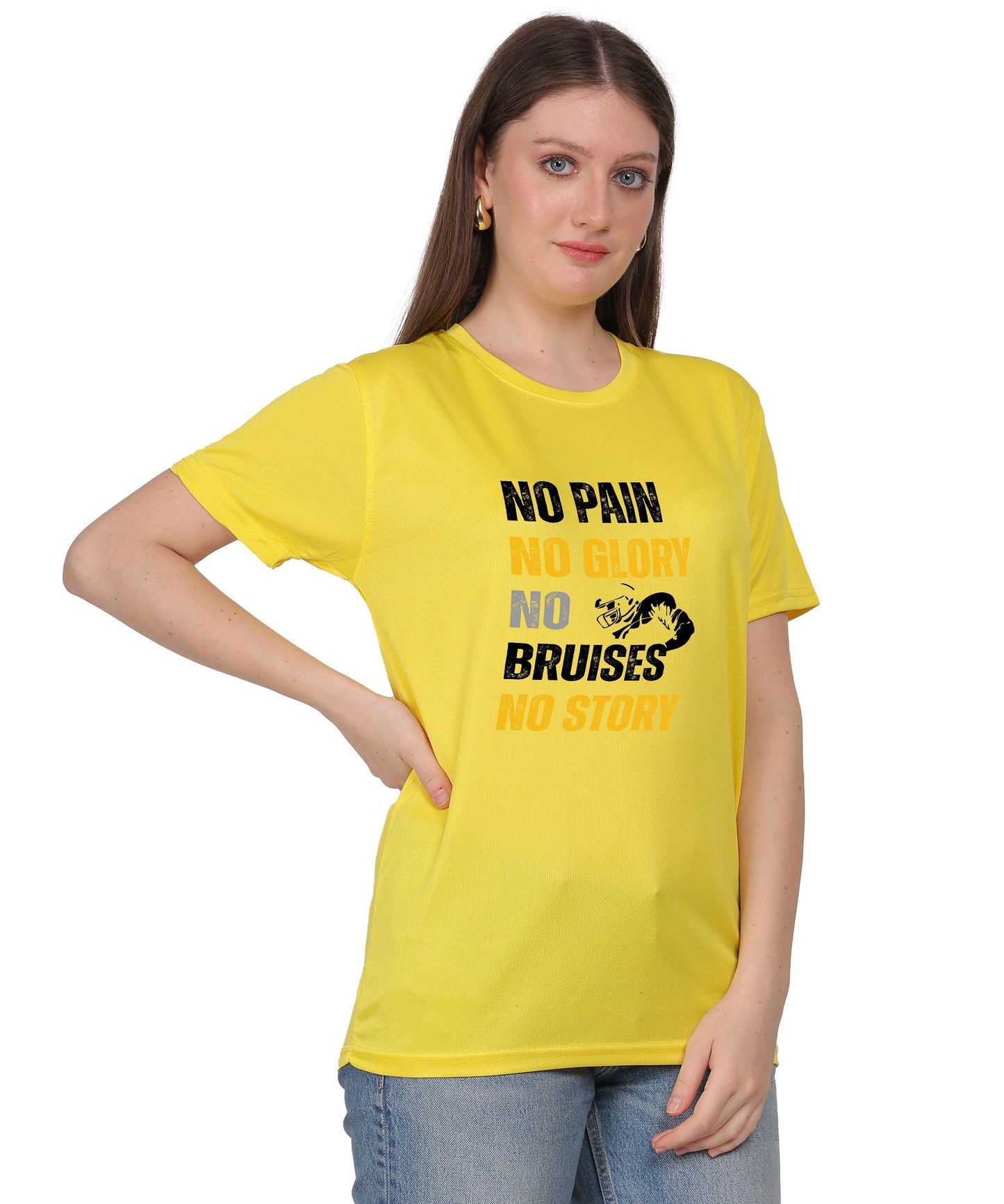 No Pain No Glory Soccer T-Shirt, Red, Short Sleeve Graphic Design, Athletic Casual Wear