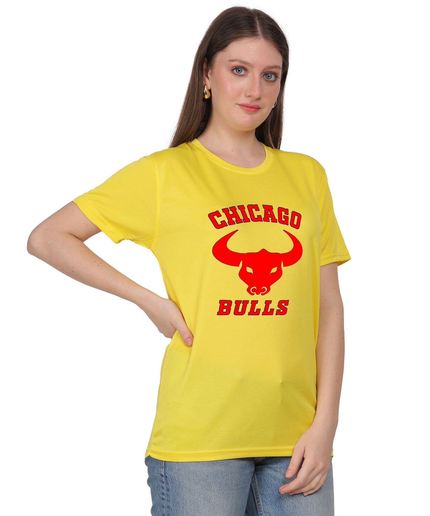 Chicago Bulls NBA Basketball Team Logo T-Shirt, Cotton, Short Sleeve, Regular Fit